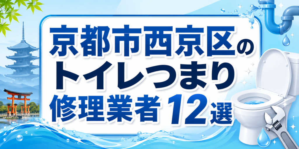 京都市西京区のトイレつまり修理業者12選
